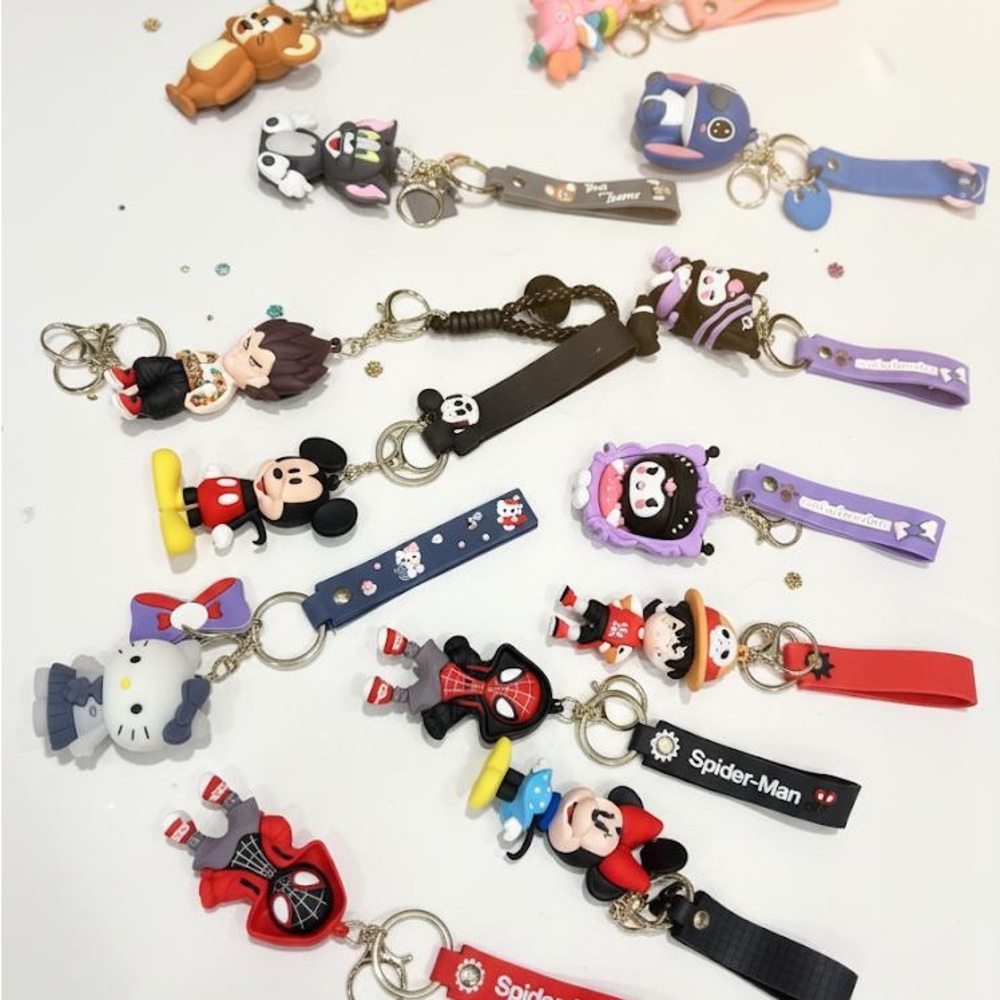 Cute Character Keychain Set